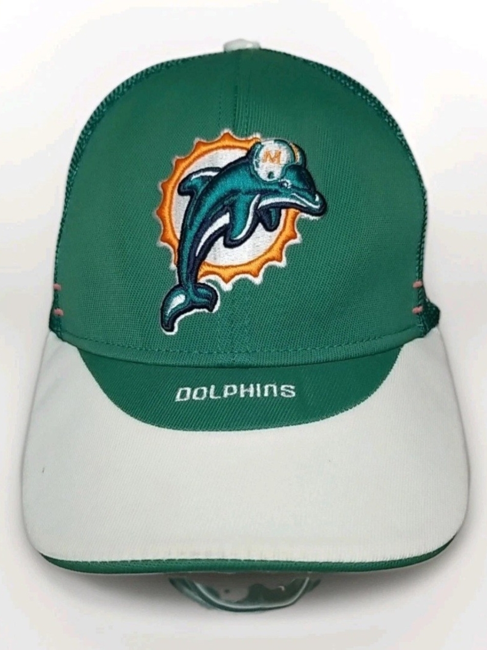 Miami Dolphins NFL Reebok OSFA Stretch Fitted Sports Baseball Hat Cap